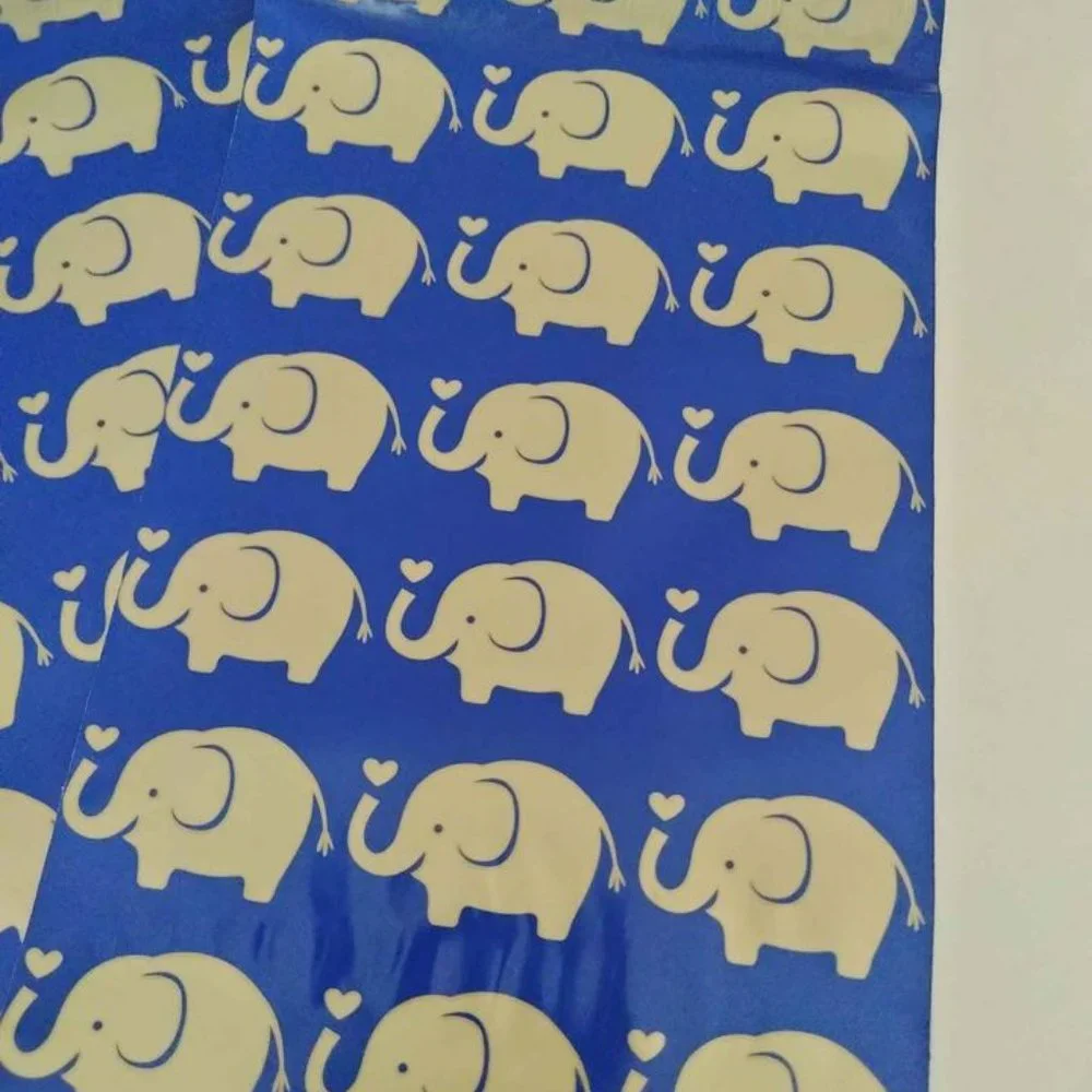 25 Pcs Gold Elephant Design Poly Mailers 6